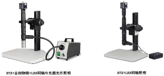 DTX+金相物鏡+LED同軸冷光源光纖照明